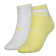 Шкарпетки Puma SHORT SOCK STRUCTURE 2P WOMEN жовтий, білий Жін 35-38 (103002001-013)