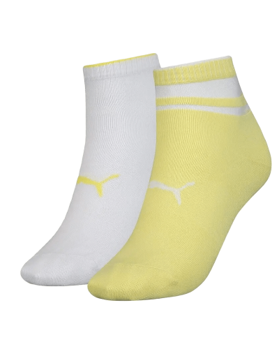 Шкарпетки Puma SHORT SOCK STRUCTURE 2P WOMEN жовтий, білий Жін 35-38 (103002001-013)