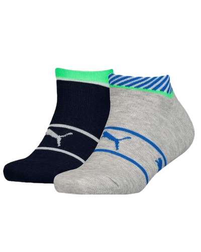 Шкарпетки Puma BOYS SNEAKER 2P STRIPE темно-синій, сірий Діт 39-42 (104001001-030)