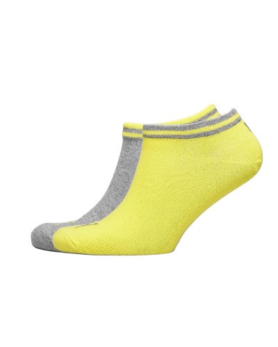 Шкарпетки Puma HERITAGE SNEAKER 2P сірий, жовтий Уні 35-38 (281011001-003)