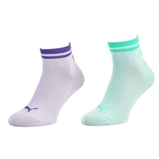Шкарпетки Puma HERITAGE QUARTER 2P фіолетовий, м'ятний Уні 39-42 (281012001-004)