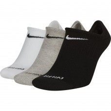 Шкарпетки Nike U NK EVERYDAY PLUS CUSH NS FOOT 3PR чорний, білий, сірий Уні 34-38 (SX7840-911)