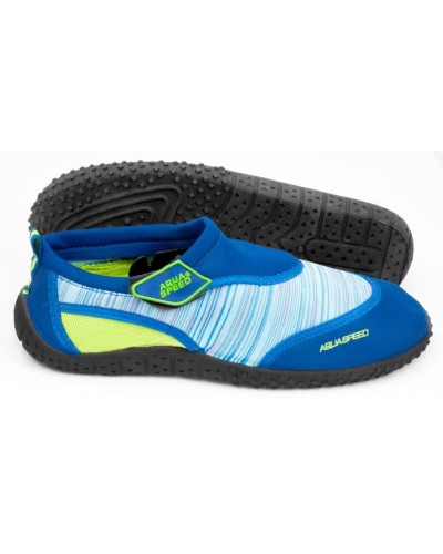 Аквашузи Aqua Speed ​​AQUA SHOE MODEL 2C 6578 синій, блакитний, жовтий дит 30 (673-2C)