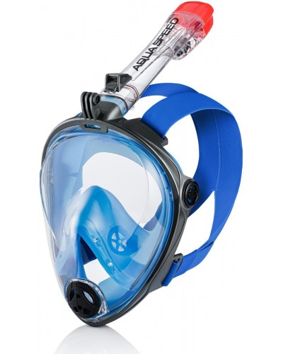 Жіноча повнолицьова маска Aqua Speed SPECTRA 2.0 7068 синій, чорний (247-01)