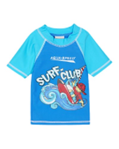 Топ сонцезахисний для хлопців Aqua Speed ​​SURF-CLUB T-SHIRT 2019 синій, блакитний дит 104см (383-02)