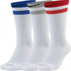 Шкарпетки Nike U NK EVERYDAY PLUS CUSH CREW 3PR білий, мультиколор Уні 38-42 (CZ0502-903)