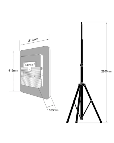 Підсилювач сигналу ALIENTECH DEIMOX 915MHz 1.2G 2.4G 5.2G 5.8G VM