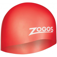 Шапочка для плавання Zoggs Silicone Cap червона