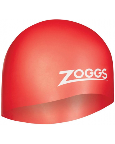 Шапочка для плавання Zoggs Silicone Cap червона