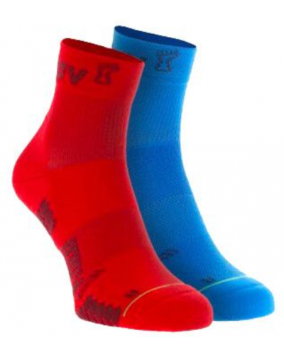 Шкарпетки для бігу Inov-8 TrailFly Sock Mid (2 пари) сині,червоні унісекс (001002.BLRD)