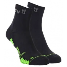 Шкарпетки для бігу Inov-8 TrailFly Sock Mid (2 пари) чорні,зелені унісекс (001001.BKGN)