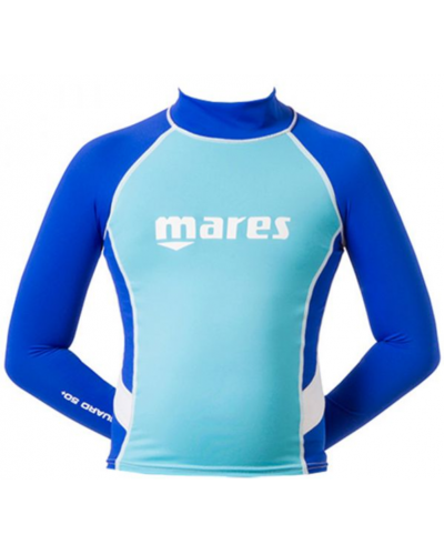 Лонгслів дитячий Mares Rash Guard Boy UPF 50+ синьо-блакитний 10-11 років