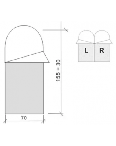 Спальний мішок Terra Incognita Asleep JR 200 Right (ti-1479)