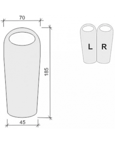 Спальний мішок Terra Incognita Junior 300 Right (ti-1515)