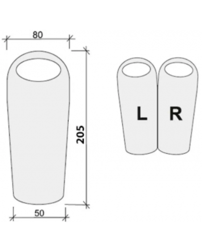 Спальний мішок Terra Incognita Siesta Regular 200 Left (ti-1530)