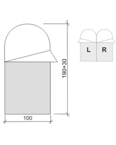 Спальний мішок Terra Incognita Asleep WIDE 200 Left (ti-1482)