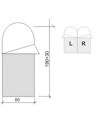 Спальний мішок Terra Incognita Asleep 200 Left (ti-1488)