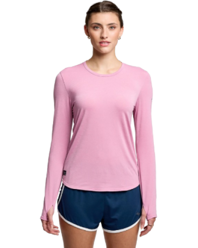 Футболка довг. рукав жіноча Saucony STOPWATCH LONG SLEEVE (SAW800486-ORH)