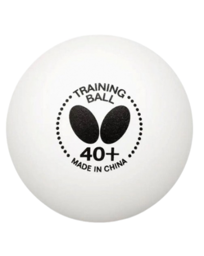 М'ячі Butterfly Training Ball 40+ (6 шт.), білі (bbe6)