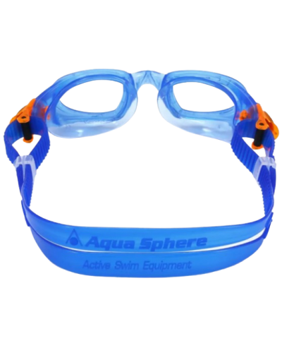 Окуляри дитячі для плавання Aqua Sphere MOBY KID блакитно-помаранчевий лінзи прозорі (EP1274008LC)