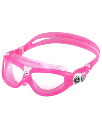 Окуляри дитячі для плавання Aqua Sphere SEAL KID2 рожевий лінзи прозорі (MS5610202LC)