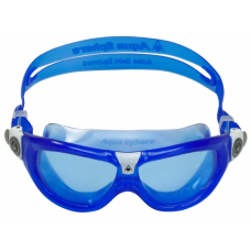 Окуляри дитячі для плавання Aqua Sphere SEAL KID2 синьо-білий лінзи блакитні (MS4454009LB)