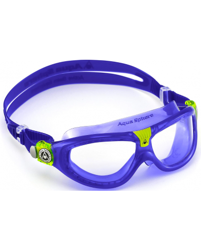 Окуляри дитячі для плавання Aqua Sphere SEAL KID2 фіолетовий лінзи прозорі (MS162132)