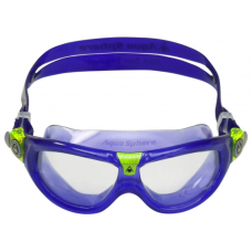 Окуляри дитячі для плавання Aqua Sphere SEAL KID2 фіолетово-салатовий лінзи прозорі (MS5610505LC)