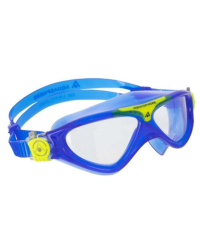 Окуляри дитячі для плавання Aqua Sphere VISTA JUNIOR синьо-жовтий лінзи прозорі (MS5634007LC)