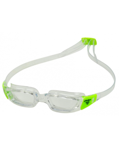 Окуляри дитячі для плавання Phelps TIBURON KID прозоро-салатовий лінзи прозорі (EP2870031LC)