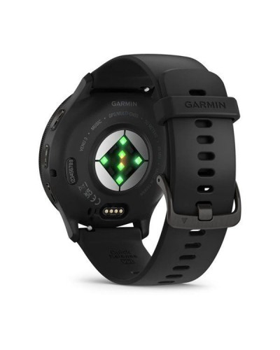 Спортивний годинник Garmin Venu 3 Black з чорним силіконовим ремінцем (010-02784-01)