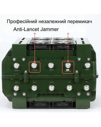 РЕБ AvengeAngel Titan 10 діапазонний 350 МГц -1100 МГц, 5.8G + антиланцет (HRBV-001319)