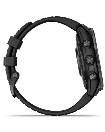 Спортивний годинник Garmin Fenix 7 Pro Sapphire Solar Carbon Gray DLC Titanium with Black Band