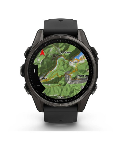 Смарт-годинник Garmin Fenix 8 Amoled 43 мм Sapphire Carbon Grey Titanium (010-02903-21)