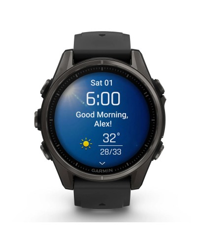 Смарт-годинник Garmin Fenix 8 Amoled 43 мм Sapphire Carbon Grey Titanium (010-02903-21)