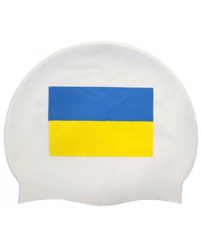 Шапочка для плавання Zoggs з лого UKR біла (455196.DAMFWH)