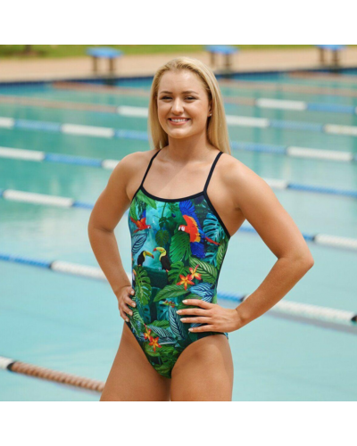 Купальник жіночий для басейну Funkita Lost Forest зелений (FS15L71726)