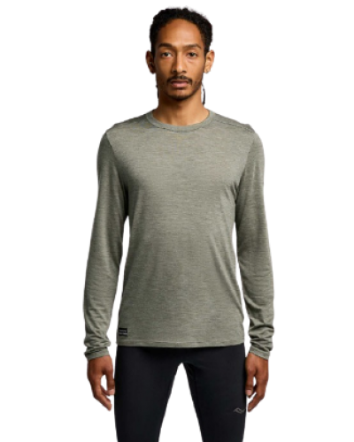 Футболка чоловіча довгий рукав Saucony PEREGRINE MERINO LONG SLEEVE (SAM800362-BUH)