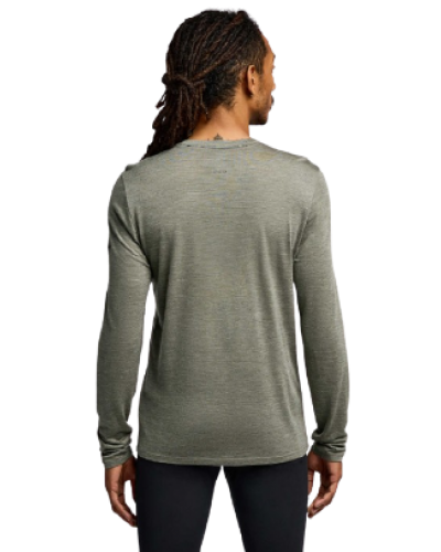 Футболка чоловіча довгий рукав Saucony PEREGRINE MERINO LONG SLEEVE (SAM800362-BUH)