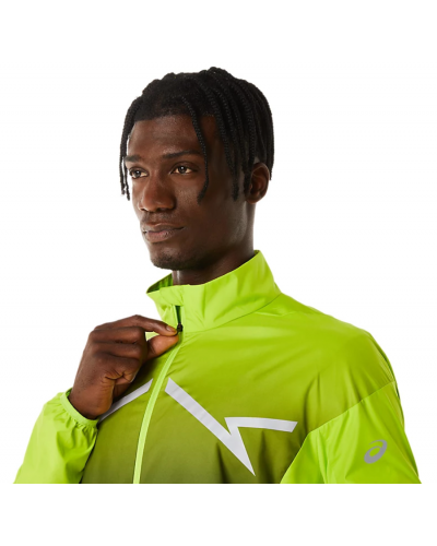 Чоловіча куртка для бігу Asics LITE-SHOW JACKET (2011C745-300) жовтий колір, розмір M