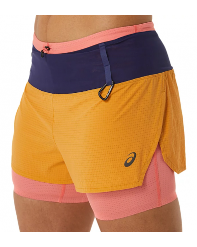 Жіночі шорти для бігу Asics FUJITRAIL 2-N-1 SHORT (2012C719-800) помаранчевий колір, розмір XS