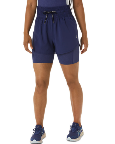 Жіночі шорти для бігу Asics NAGINO 4IN RUN SHORT (2012C750-400) синій колір, розмір XS