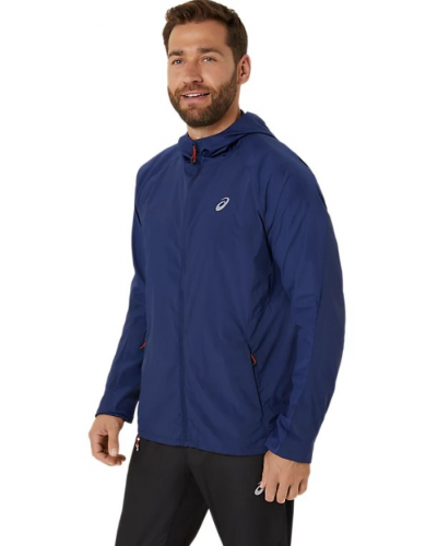 Чоловіча куртка для бігу Asics ROAD PACKABLE JACKET (2011D084-400) синій колір, розмір S