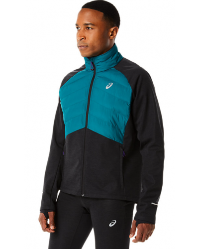 Чоловіча куртка для бігу Asics WINTER RUN JACKET (2011C397-300) чорний/синій колір, розмір S