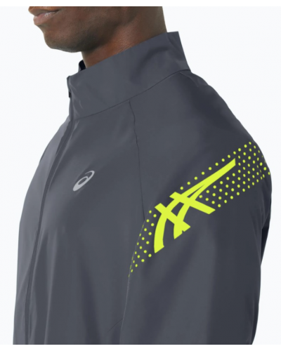 Чоловіча куртка для бігу Asics ICON JACKET (2011C733-021) сірий колір, розмір S