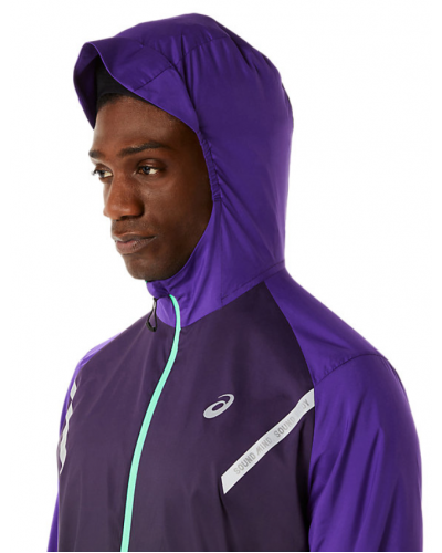 Чоловіча куртка для бігу Asics LITE-SHOW JACKET (2011C111-500) фіолетовий колір, розмір S