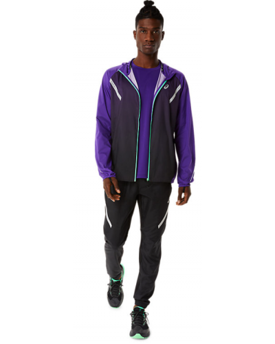 Чоловіча куртка для бігу Asics LITE-SHOW JACKET (2011C111-500) фіолетовий колір, розмір S