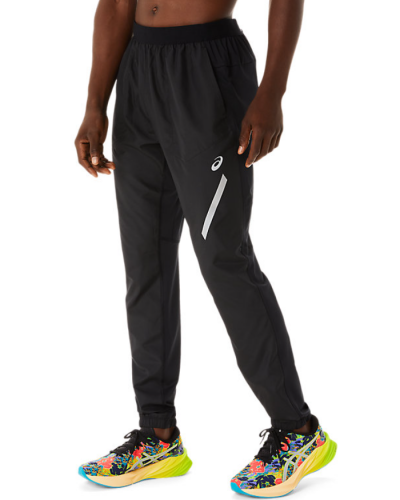 Чоловічі штани для бігу Asics LITE-SHOW PANT (2011C754) чорний колір, розмір S