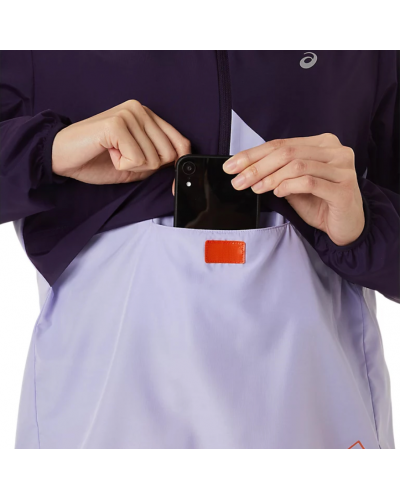 Жіноча куртка для бігу Asics FUJITRAIL ANORAK (2012C398-500) фіолетовийя/сірий колір, розмір XL
