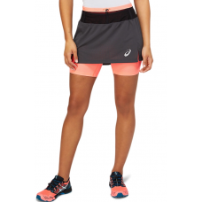 Жіноча спідниця для бігу Asics FUJITRAIL SKORT (2012B929-022) сірий колір, розмір XL